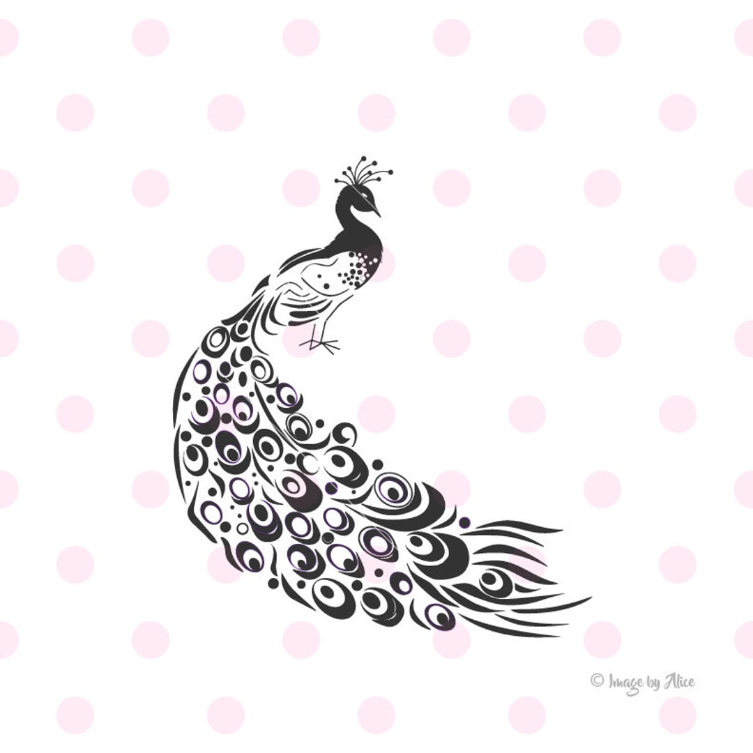Peacock SVG, Peacock Decor Monogram Frames Peacock Vectors for Cricut