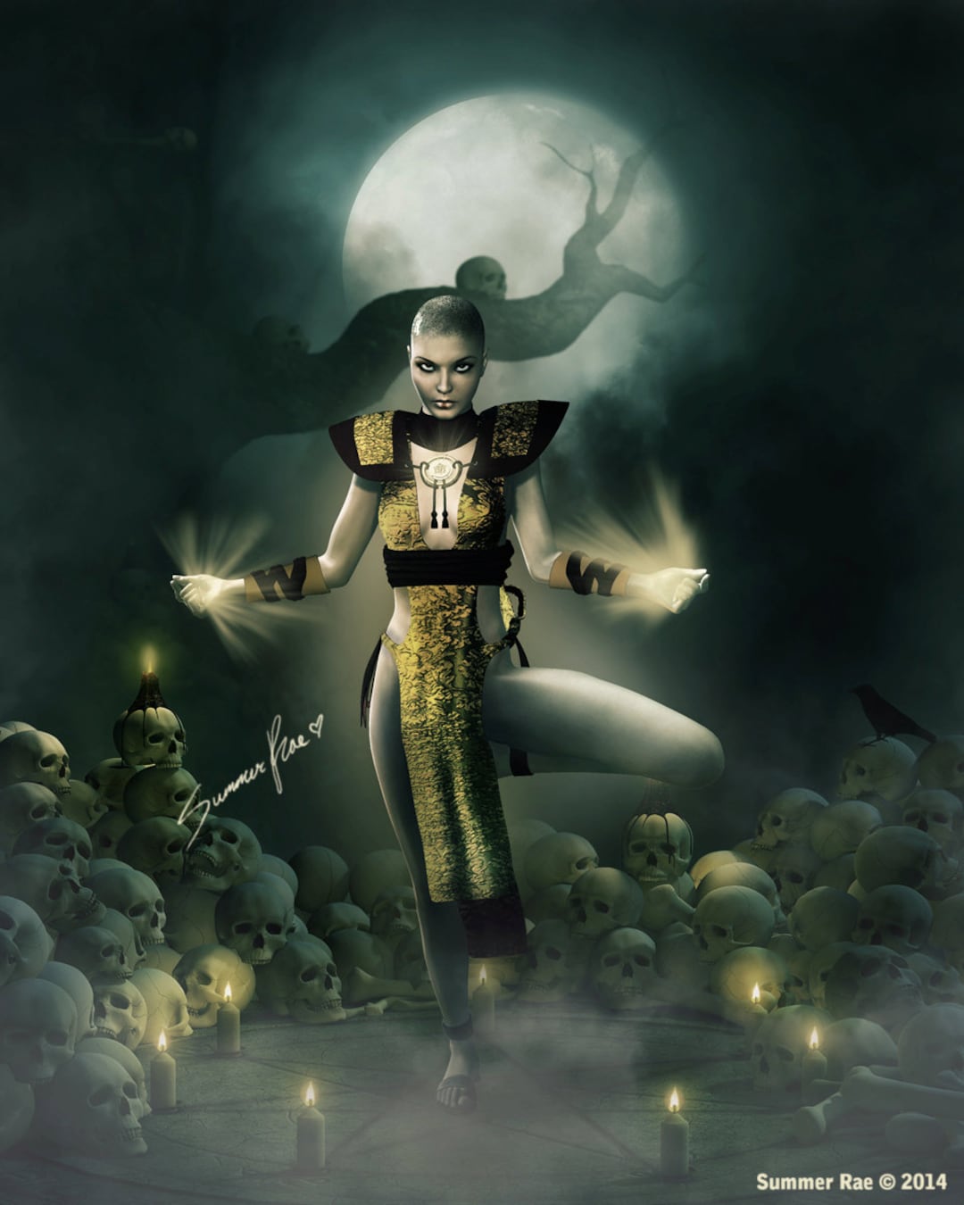 Fantasy Art, Fan Art, Monk, Gothic Art Print, Geeky Art