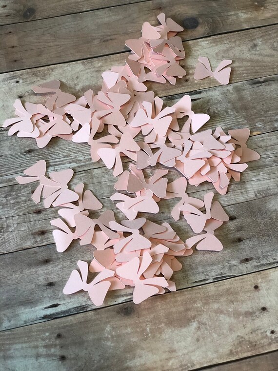 Bow Confetti; Pink Bow Confetti; Bow Table Decor; Pink Bow Decor; Baby Girl; Girl Baby Shower; Girl 1st Birthday; Table Confetti Il_570xn