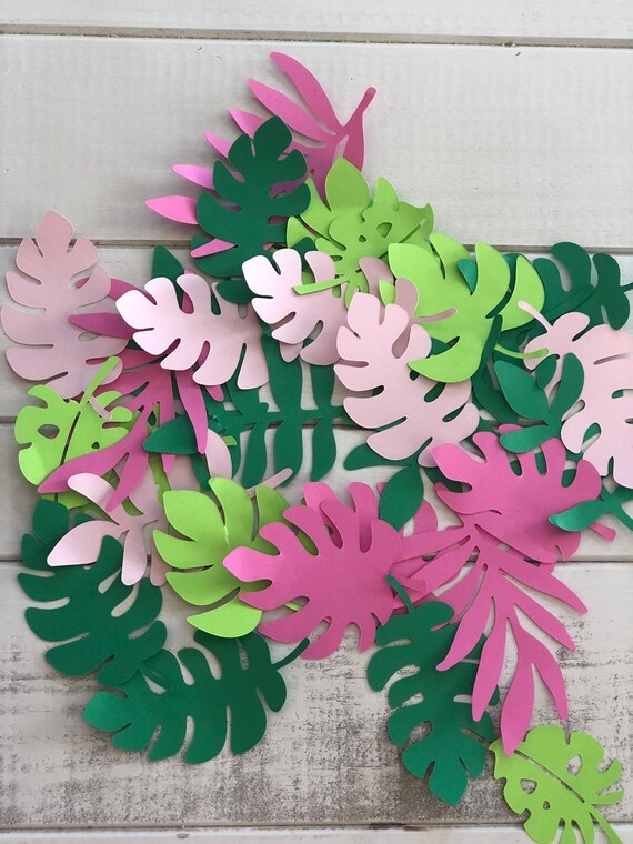Jungle Leaf Cutout, Tropical Leaf, Luau Photoprop, Dinosaur Party, Leaf decorations, Wild One Decor, Two Wild Decor, Giant palm Il_570xn