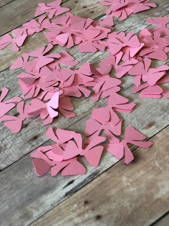 Bow Confetti; Pink Bow Confetti; Bow Table Decor; Pink Bow Decor; Baby Girl; Girl Baby Shower; Girl 1st Birthday; Table Confetti Il_570xn