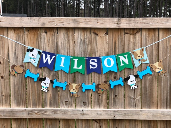 Puppy banner; Birthday banner; Puppy Happy birthday banner; Puppy decorations; Puppy party; Puppy Birthday; Dalmation Banner Il_570xn