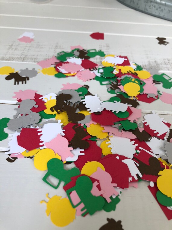 Farm confetti; Barnyard confetti; Table confetti; Farm party decorations; Barnyard party decorations; Farm decorations Il_570xn