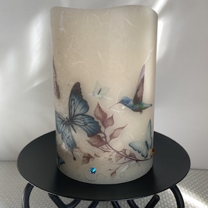 Hummingbird Candle, Unique Hummingbird Decor, LED Flameless Candles, Gifts Under 35, Hummingbird Gifts, Decorative Candles, Butterfly Candle