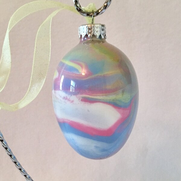 Easter Egg Ornaments - Glass Easter Eggs - Pastel Easter Eggs - Painted Easter Eggs - Easter Decorations - Easter Tree Ornaments - Easter
