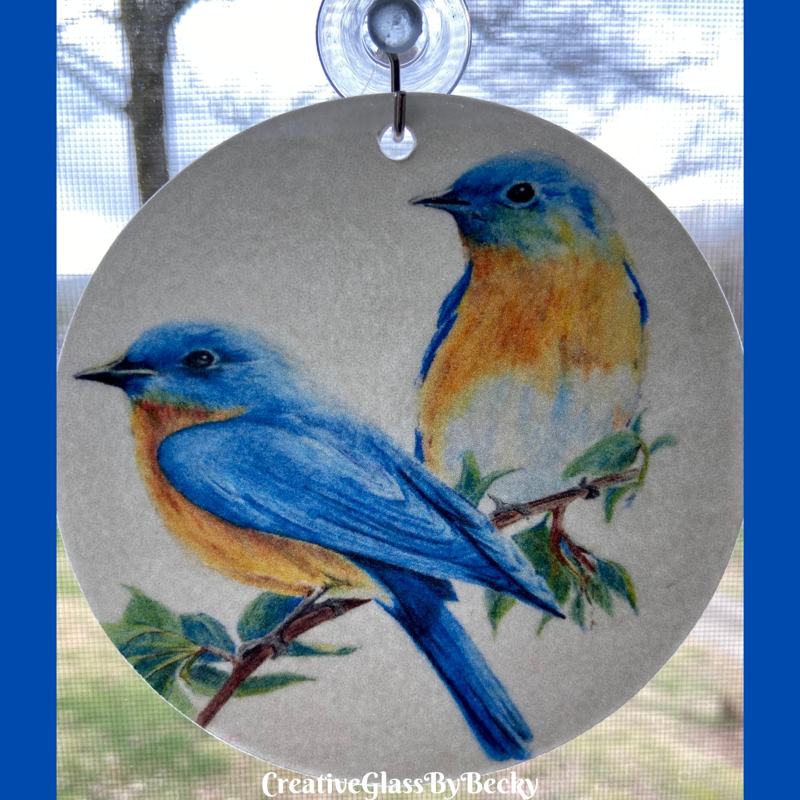 Suncatchers For Windows BSITSSS Suncatcher Birds Ornaments, Robin
