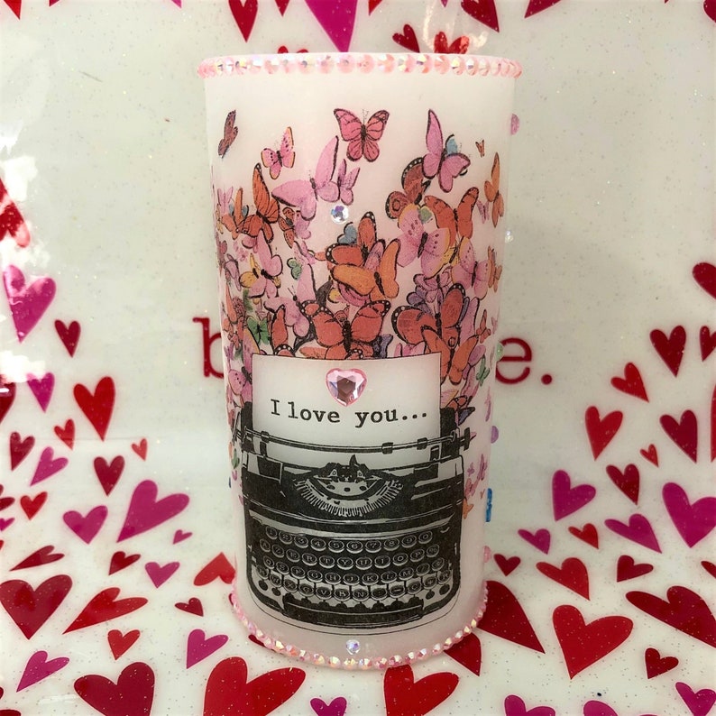 Romantic Candle Gift Valentines Candle I Love You Gift Etsy