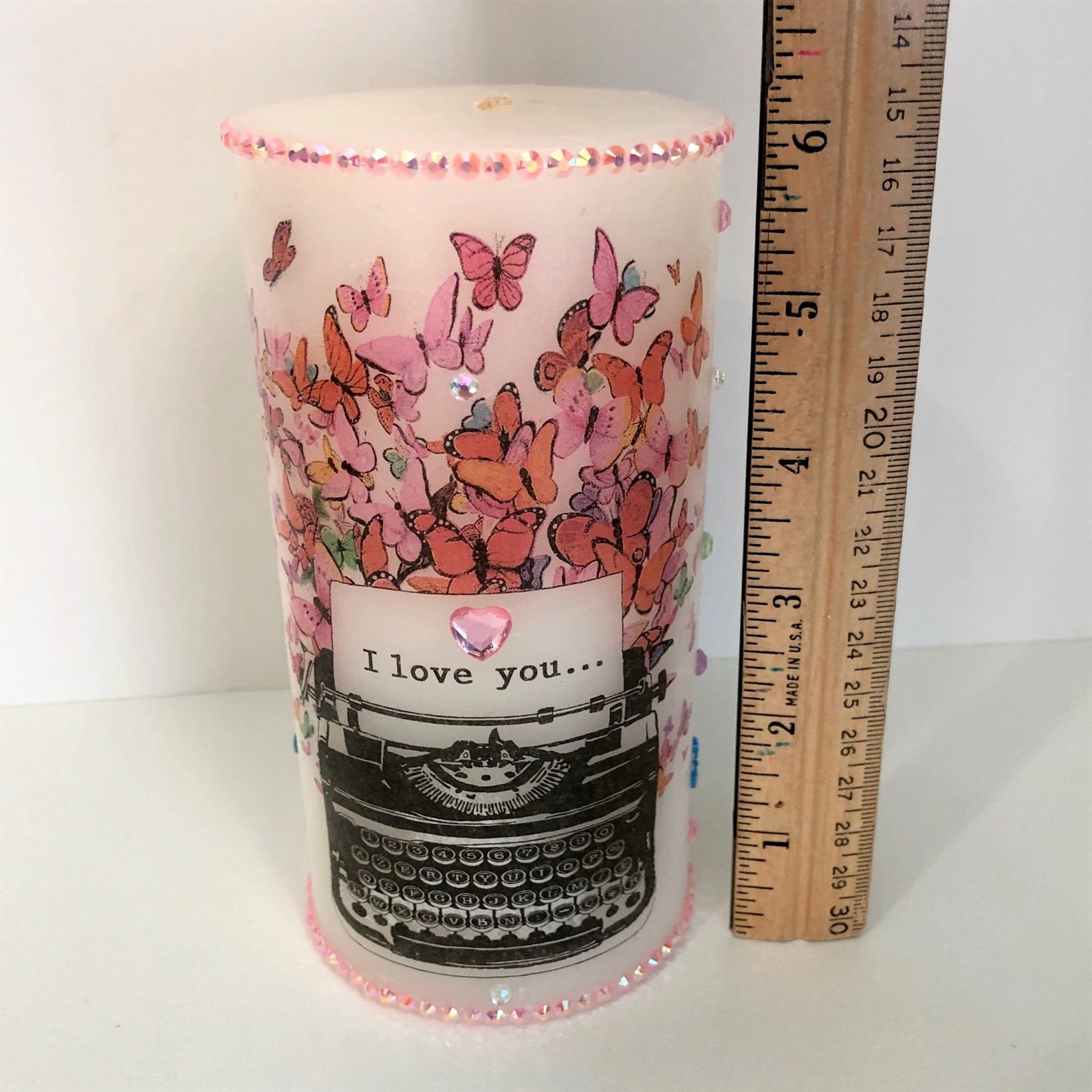 Romantic Candle Gift Valentines Candle I Love You Gift Etsy