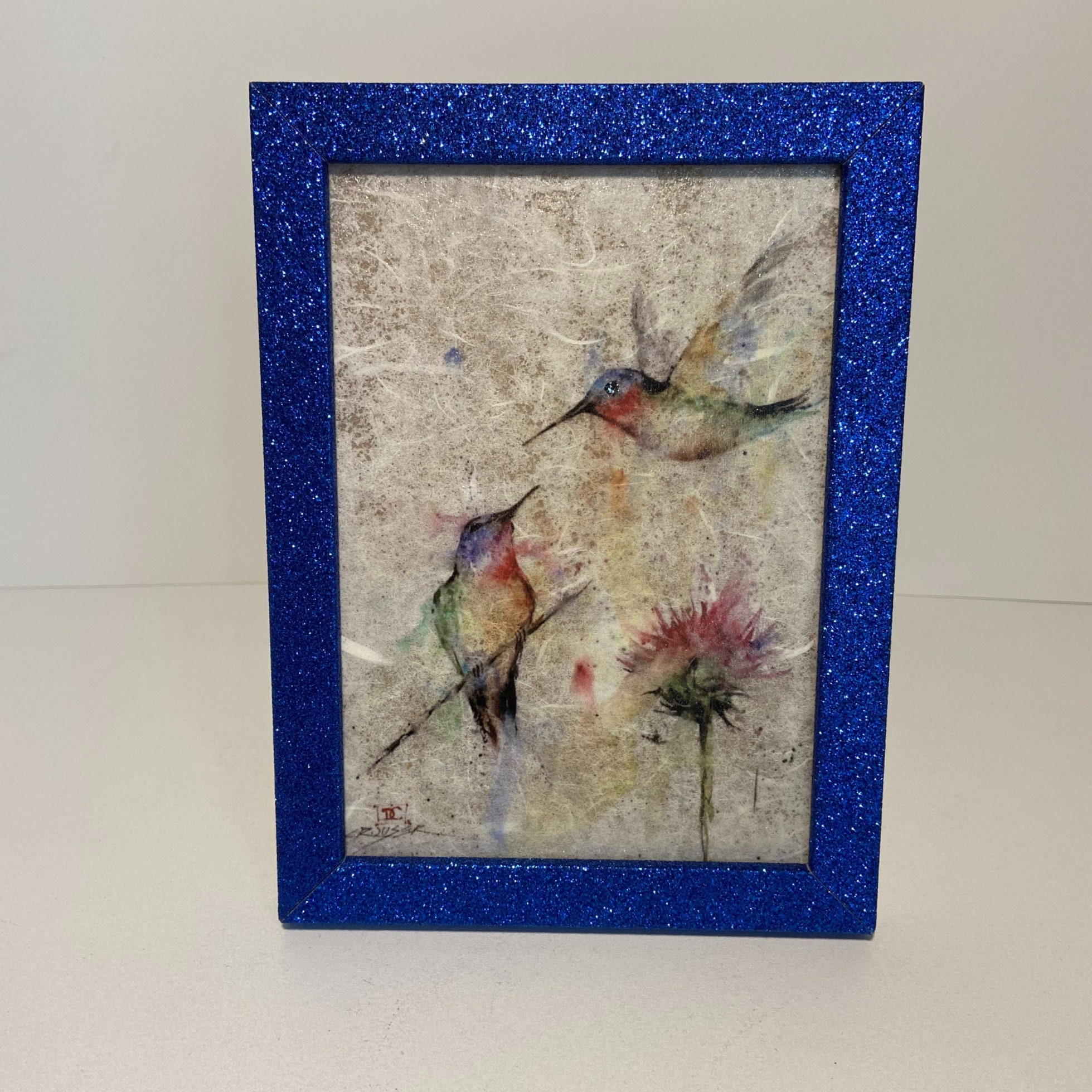 Hummingbird Framed Art Hummingbird Decor Hummingbird Gifts Etsy