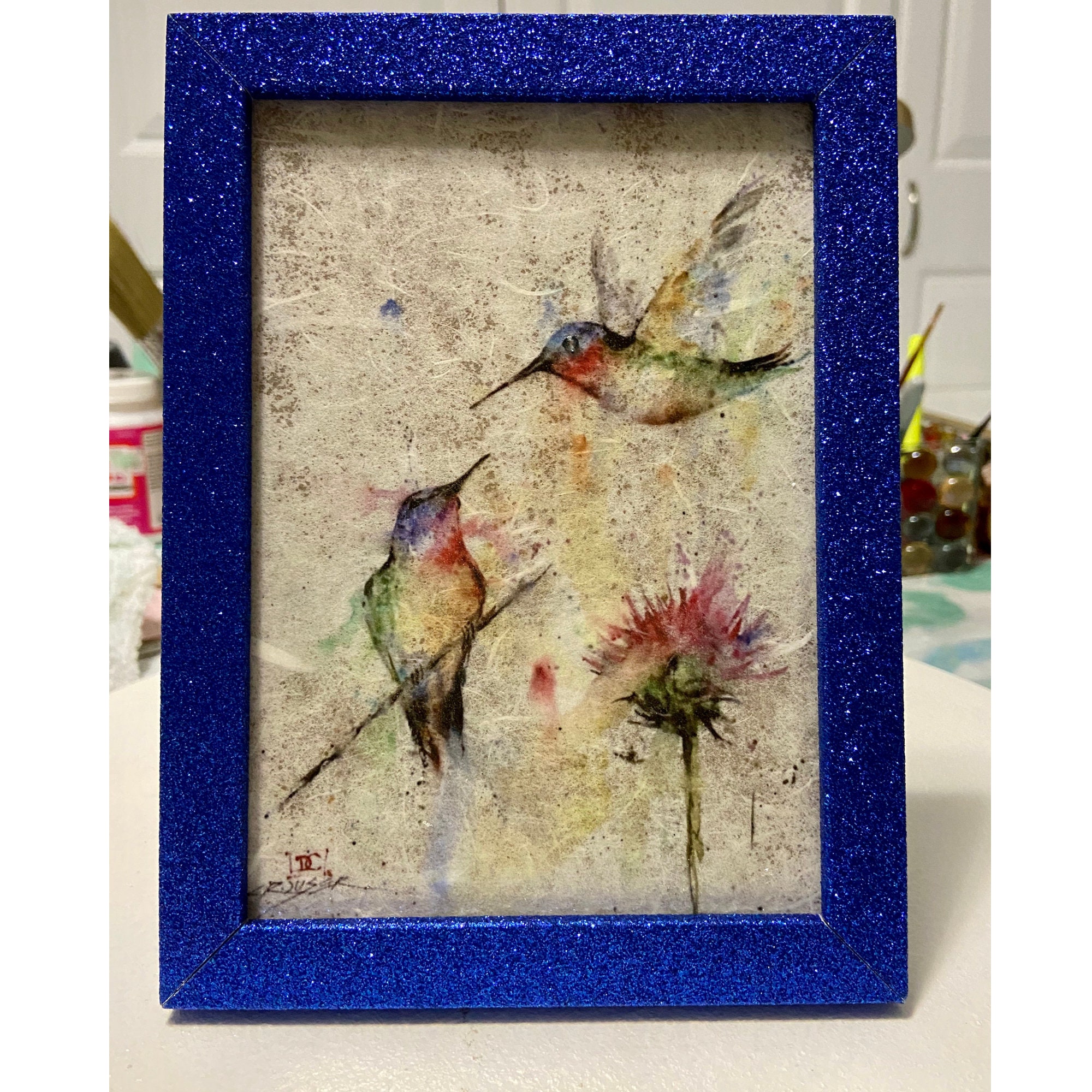 Hummingbird Framed Art Hummingbird Decor Hummingbird Gifts Etsy UK