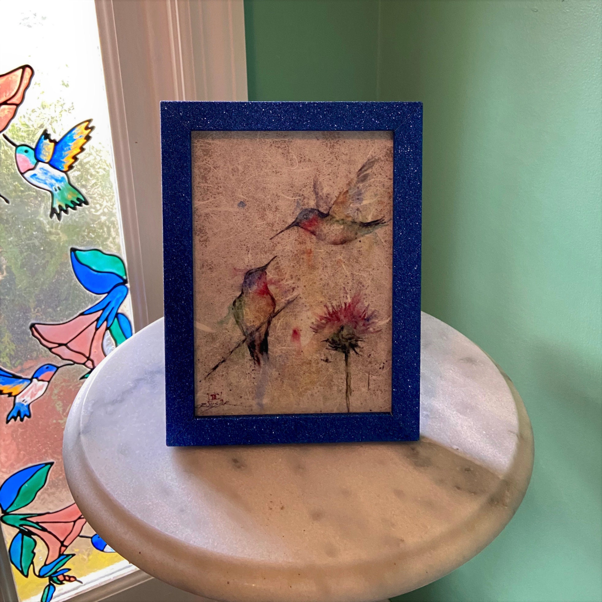 Hummingbird Framed Art Hummingbird Decor Hummingbird Gifts Etsy UK