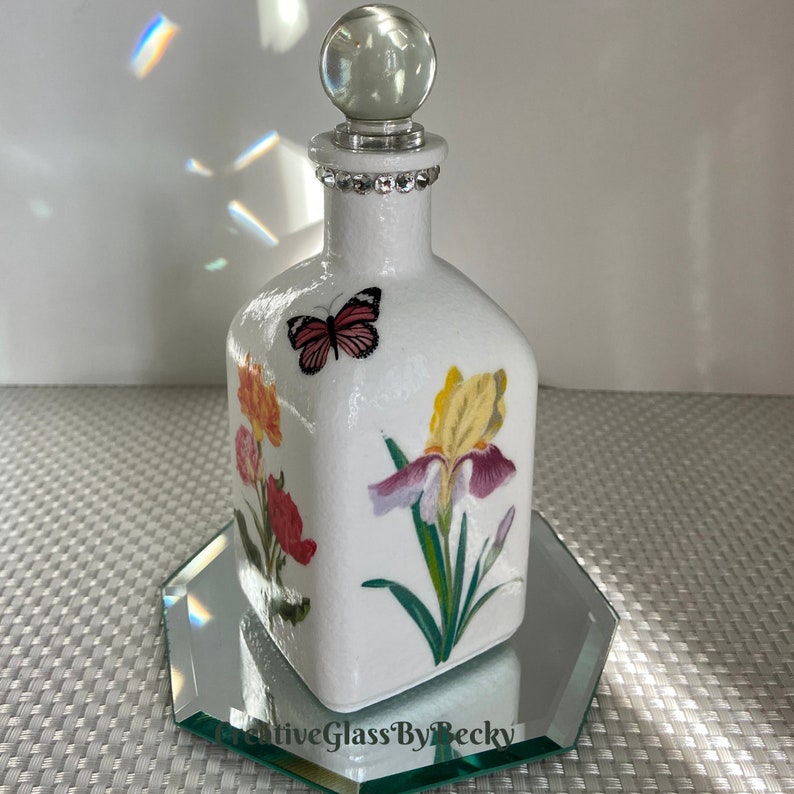 Flower Bottle Flower Gifts for Mom Iris Flower Gifts Tulip Etsy
