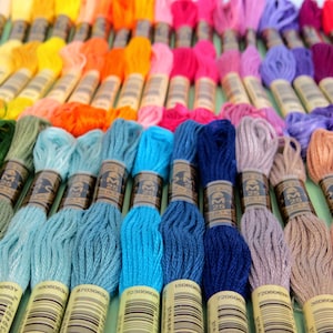 DMC Embroidery threads, stranded thread, embroidery floss, stranded floss, cotton thread