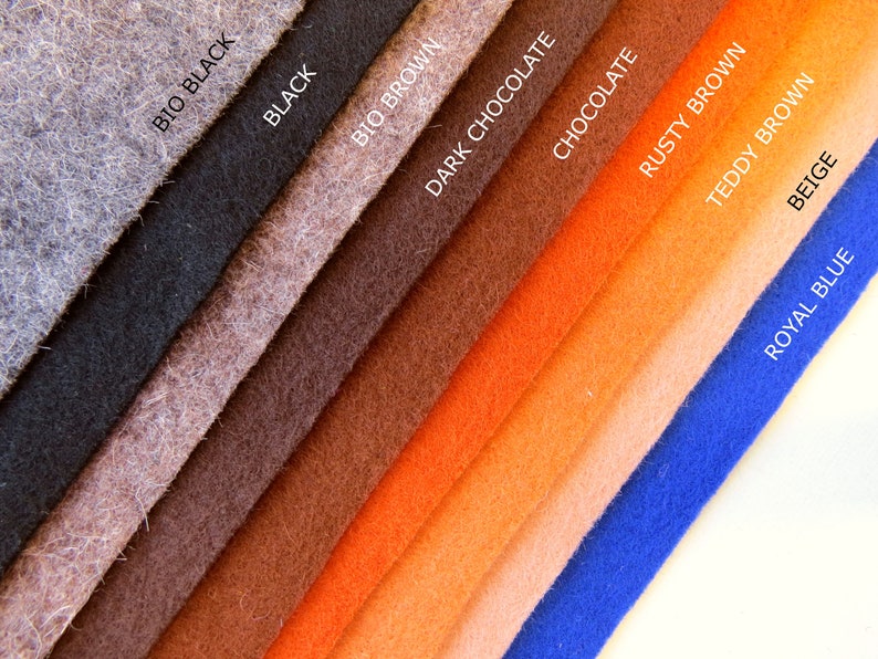 HALFSIZED 100 Pure Wool FELT Felt Sheets for Sewing Craft Etsy