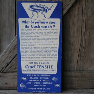 Cenol Insecticide Cockroach Killer Store Display Advertising Sign