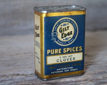 Lee Brand Allspice Antique Spice Tin From H. D. Lee Mercantile