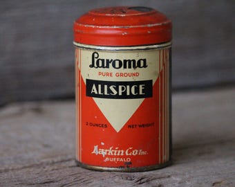 Lee スパイス　缶　ビンテージ Lee Brand Allspice Antique Spice Tin From H. D. Lee Mercantile