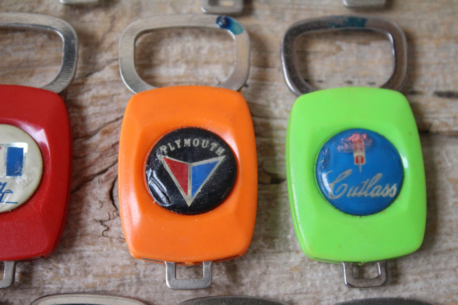 1970s Auto Advertising Plastic Keychain Key Fob Ring, AMC, Datsun ...