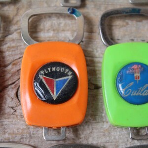 1970s Auto Advertising Plastic Keychain Key Fob Ring, AMC, Datsun ...