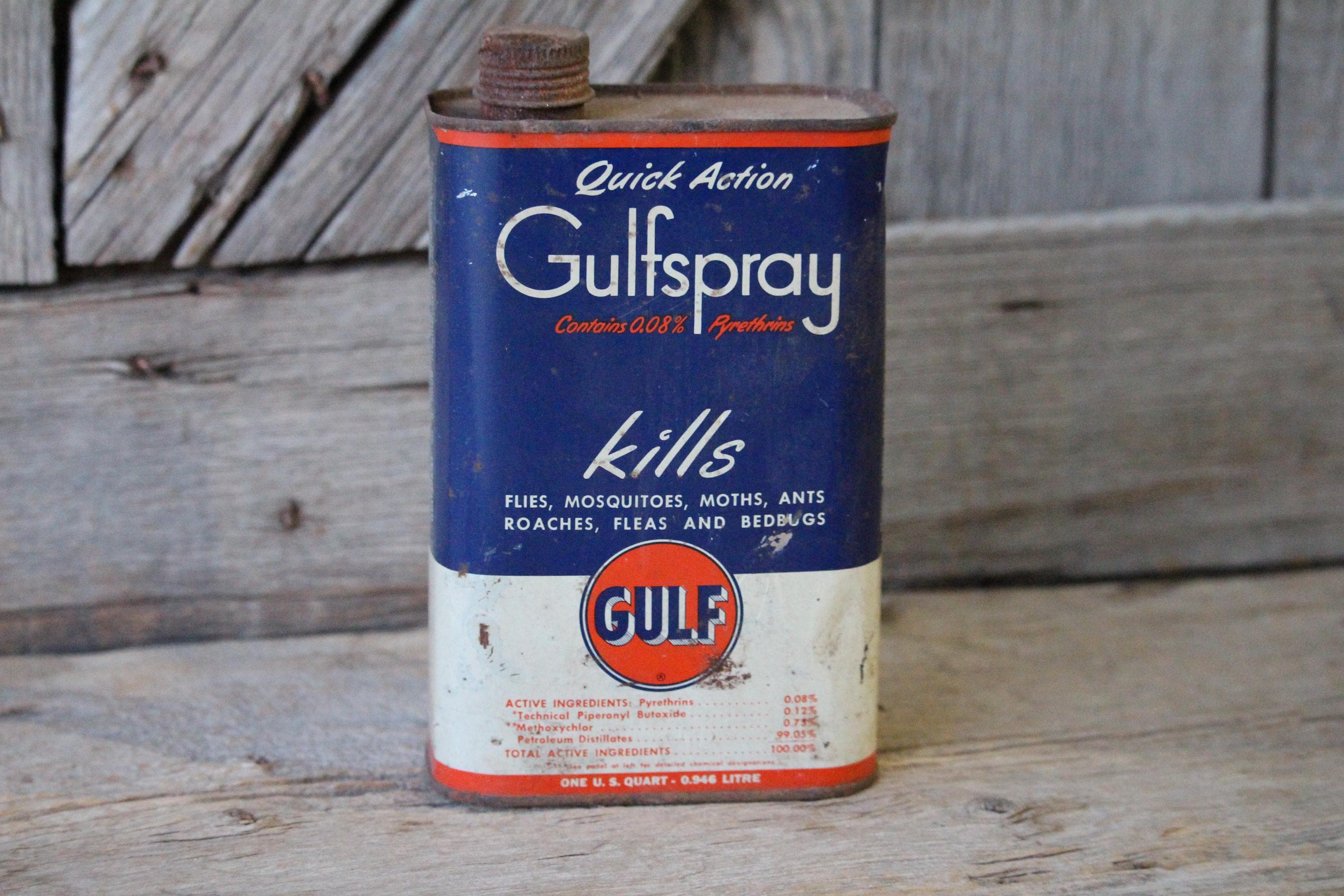 Vintage Gulf Oil Can - Etsy