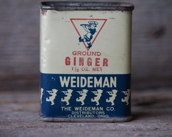 Lee Brand Allspice Antique Spice Tin From H. D. Lee Mercantile