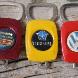 1970s Auto Advertising Plastic Keychain Key Fob Ring, AMC, Datsun ...