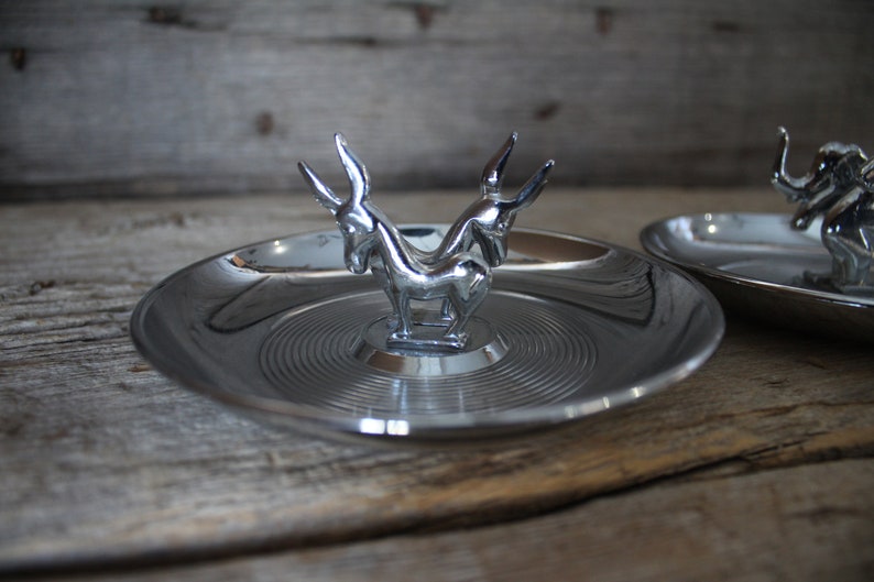 Hamilton Product Company Chrome Political Ashtrays With Etsy