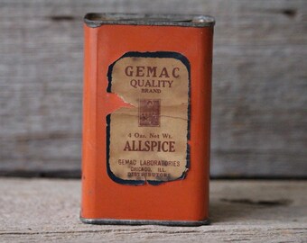 Lee スパイス　缶　ビンテージ Lee Brand Allspice Antique Spice Tin From H. D. Lee Mercantile