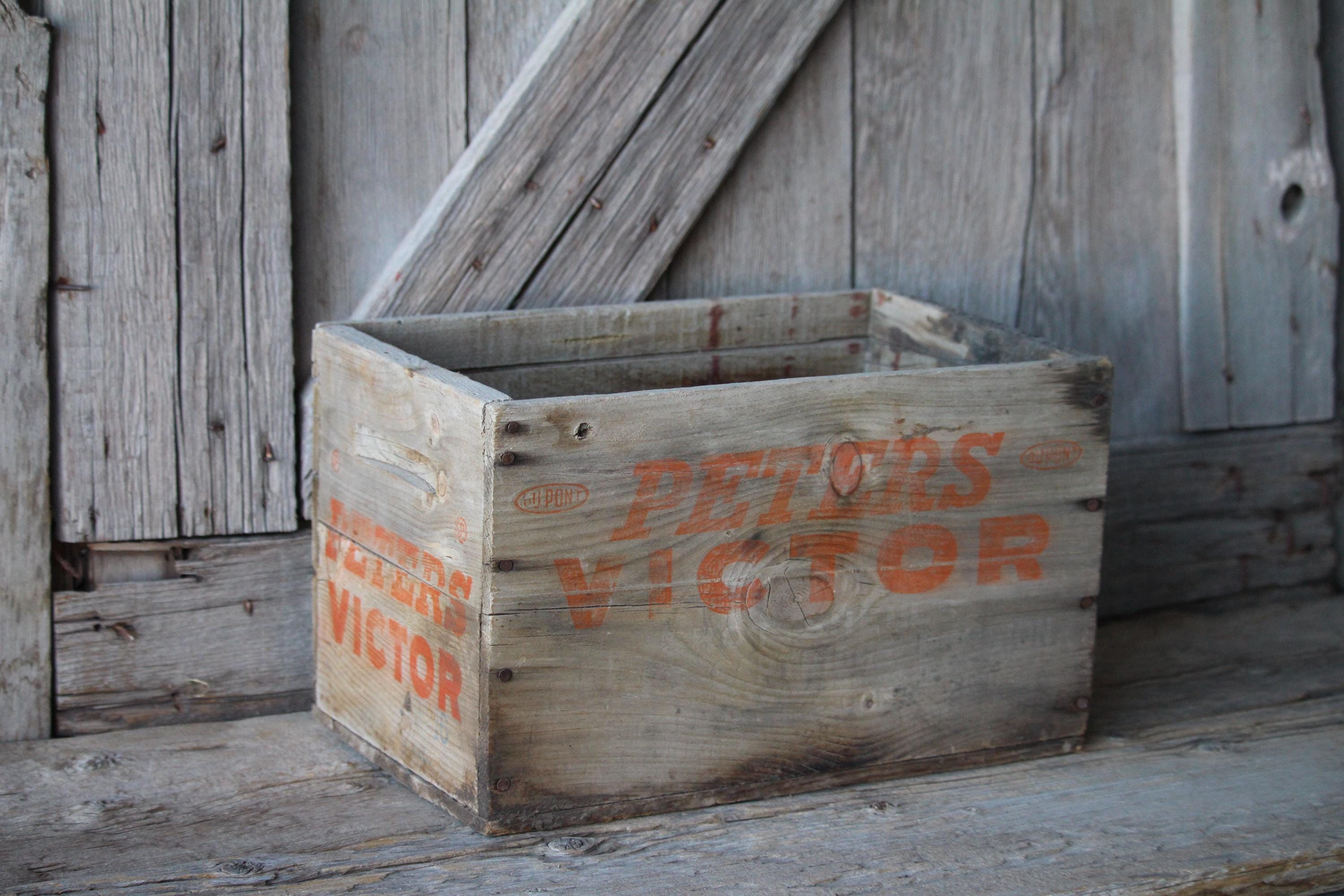 Antique Wooden Shotgun Shell Boxes - Etsy