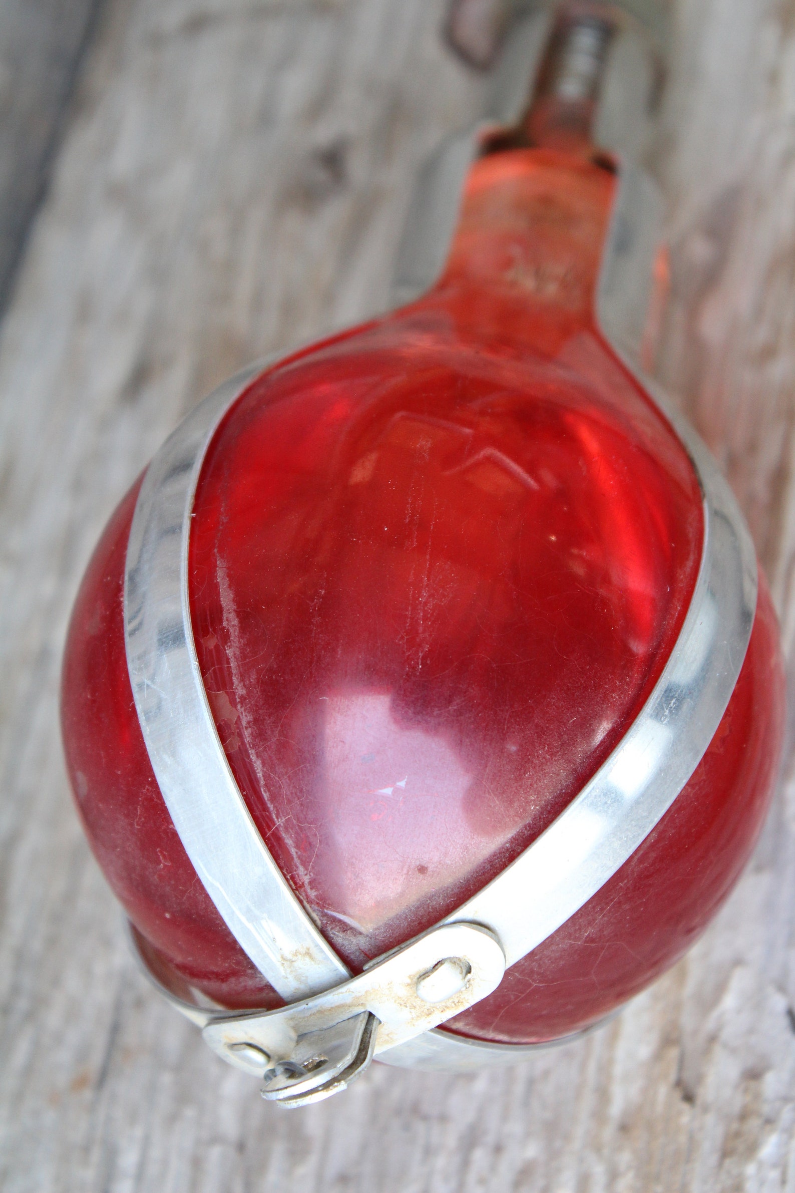 Antique Red Comet Fire Extinguisher Glass Firefighting Grenade Etsy