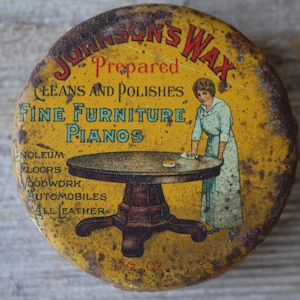 Johnson's Wax Tin - Etsy