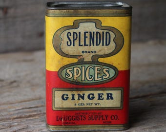 Lee Brand Allspice Antique Spice Tin From H. D. Lee Mercantile