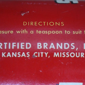 Mid Century Fleming's Brand Instant Coffee Jar