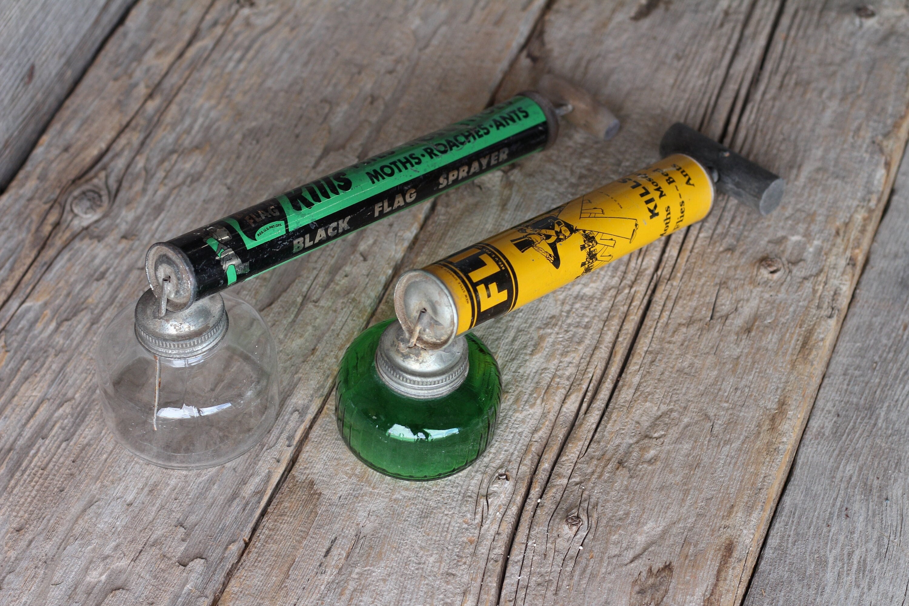 Lot of Two Flit and Black Flag Insecticide Garden Pump Sprayers With ...