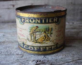 Summer Girl Vintage Coffee Tin Can - Kansas City Collectible - Etsy