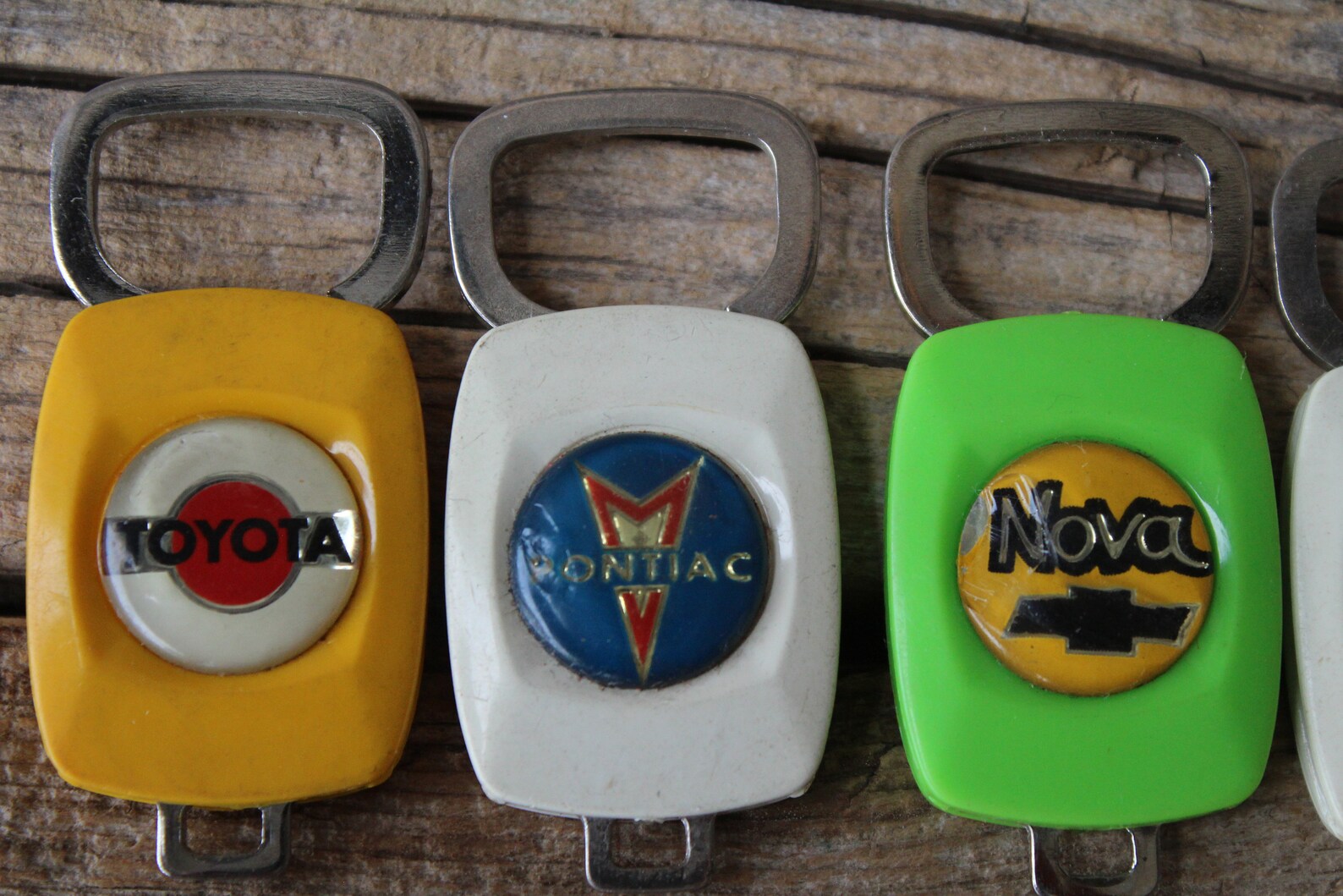 1970s Auto Advertising Plastic Keychain Key Fob Ring, AMC, Datsun ...