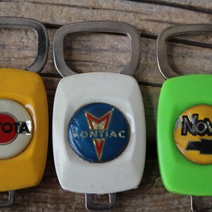 1970s Auto Advertising Plastic Keychain Key Fob Ring, AMC, Datsun ...