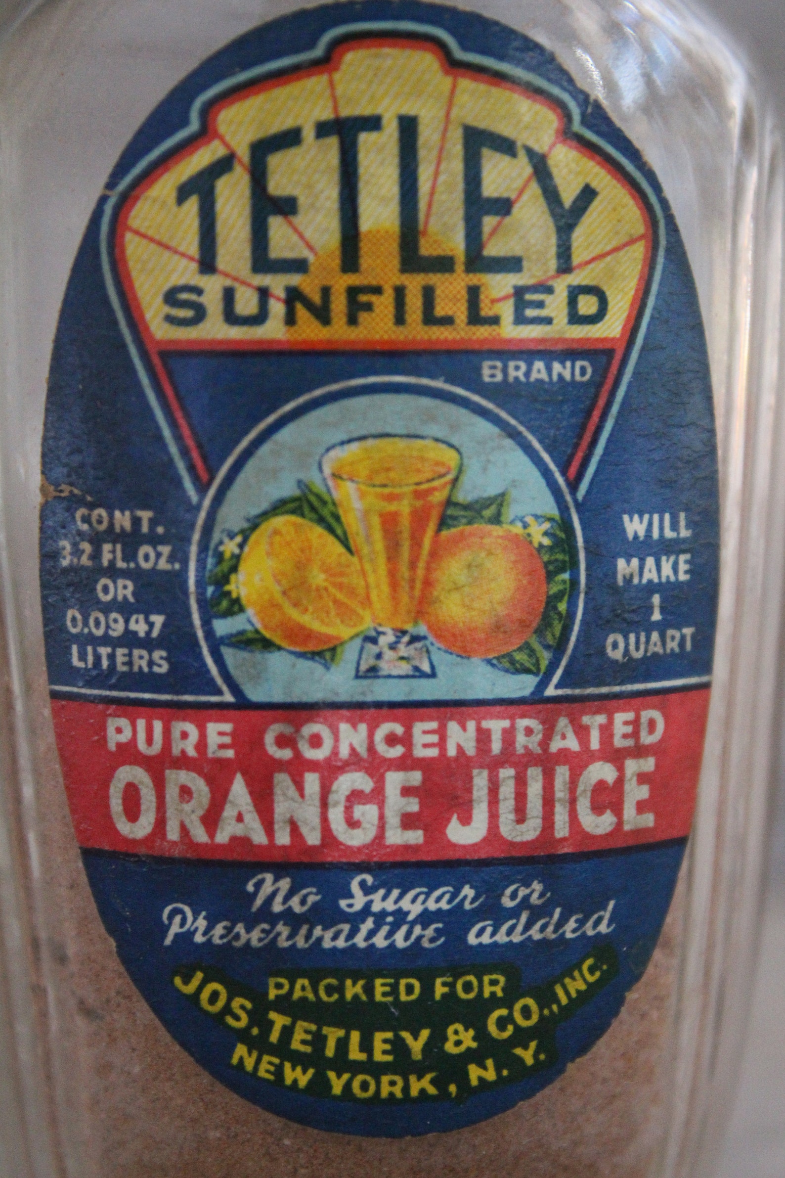 Antique Tetley Brand Powdered Orange Juice Drink Jar With Etsy