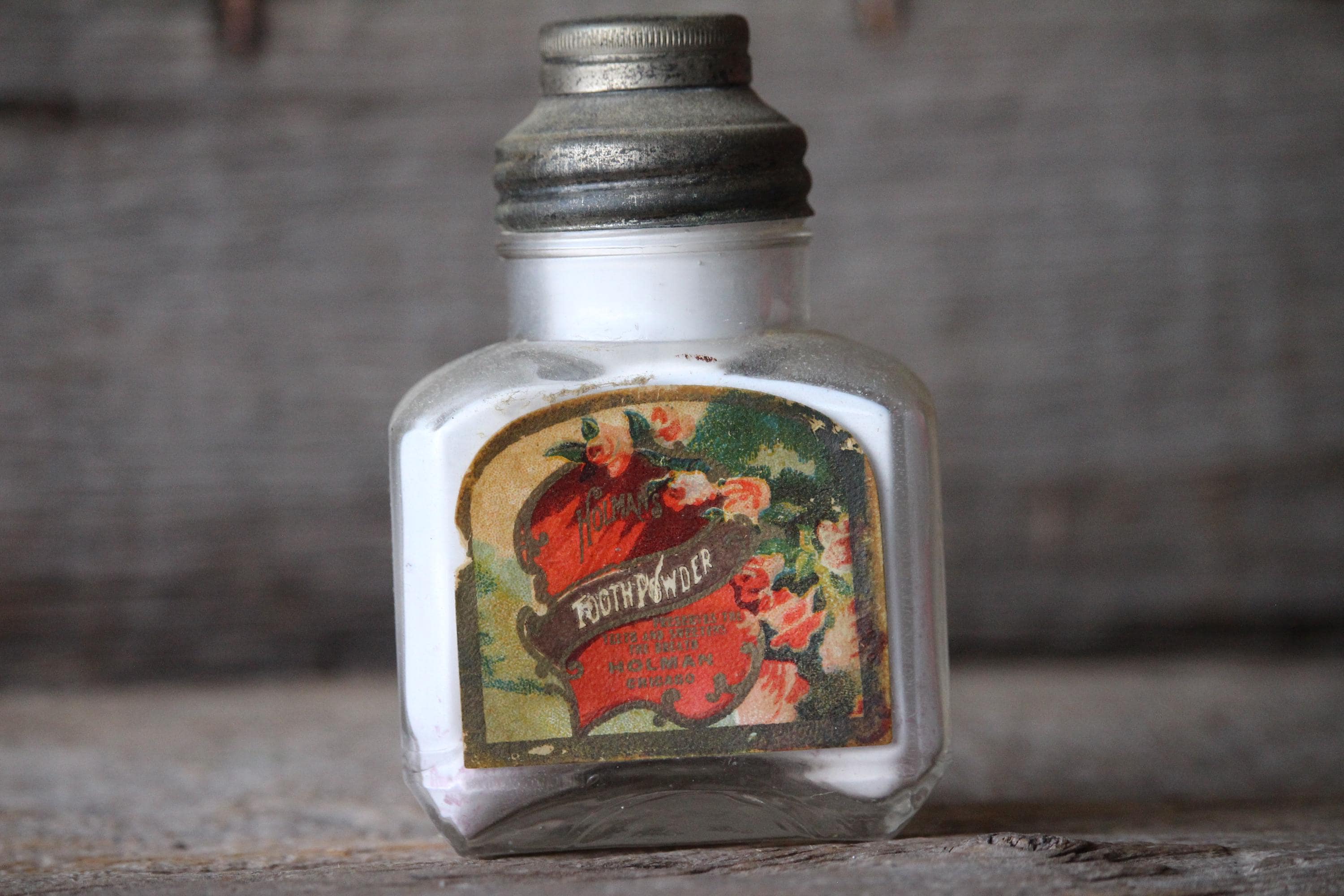 Antique Tooth Powder Tin - Etsy