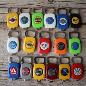 1970s Auto Advertising Plastic Keychain Key Fob Ring, AMC, Datsun ...