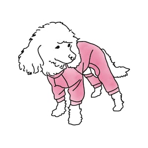 Medium Dog Pajama Sewing Pattern PDF – Dog Pyjama & Sleepwear Pattern
