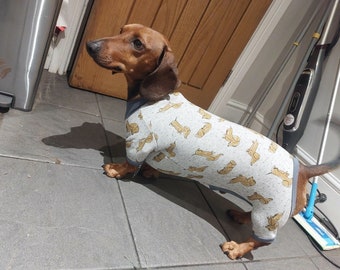 Dachshund Clothes Sewing Pattern BUNDLE Pajamas for Sausage Dog