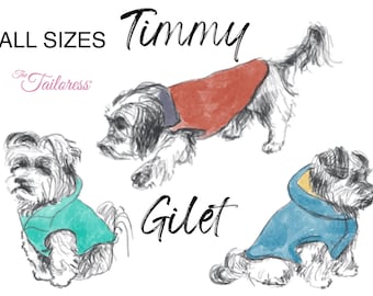 18 Sizes - Dog Jacket PDF Sewing Pattern, ALL SIZES