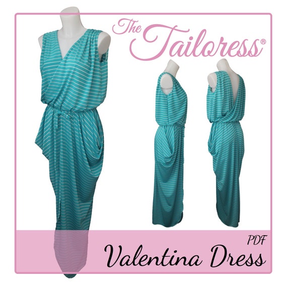 Valentina Dress Pdf Sewing Pattern Dresses Pdf Pattern Sewing Etsy