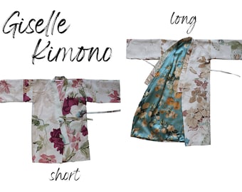 Giselle Kimono Robe PDF Sewing Pattern