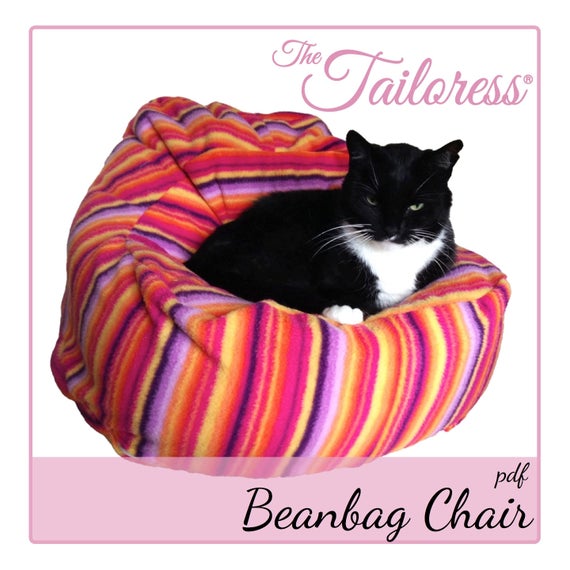 BEANBAG CHAIR PDF Sewing Pattern 5 Sizes | Etsy