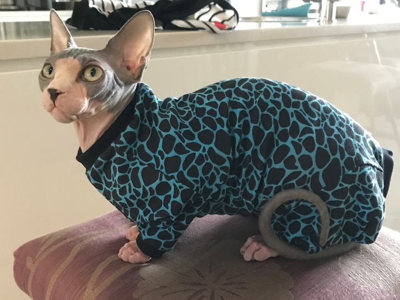 Sphynx Cat Pyjama PDF Sewing Pattern Etsy UK