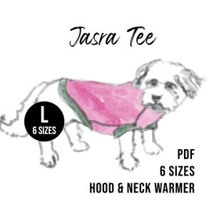 6 Sizes - Large Dog T-shirt PDF Sewing Pattern