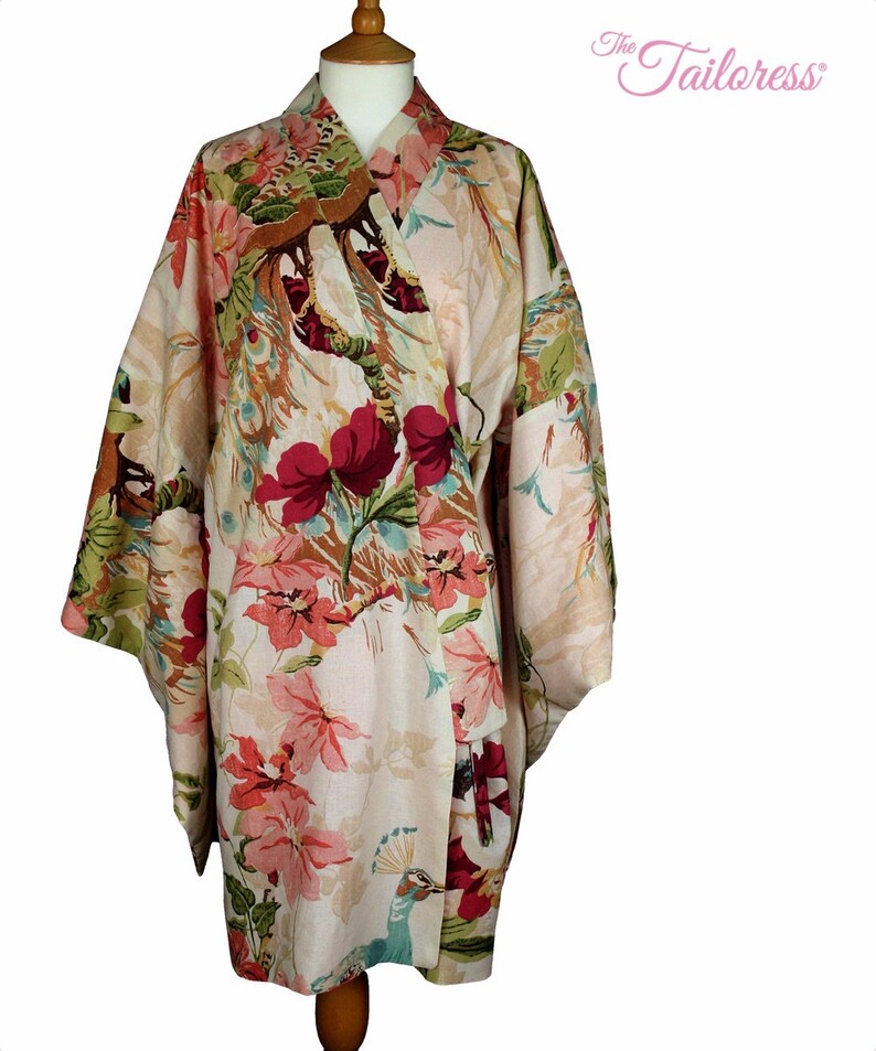 SHORT Kimono Robe PDF Sewing Pattern Kimono PDF Robe Sewing | Etsy