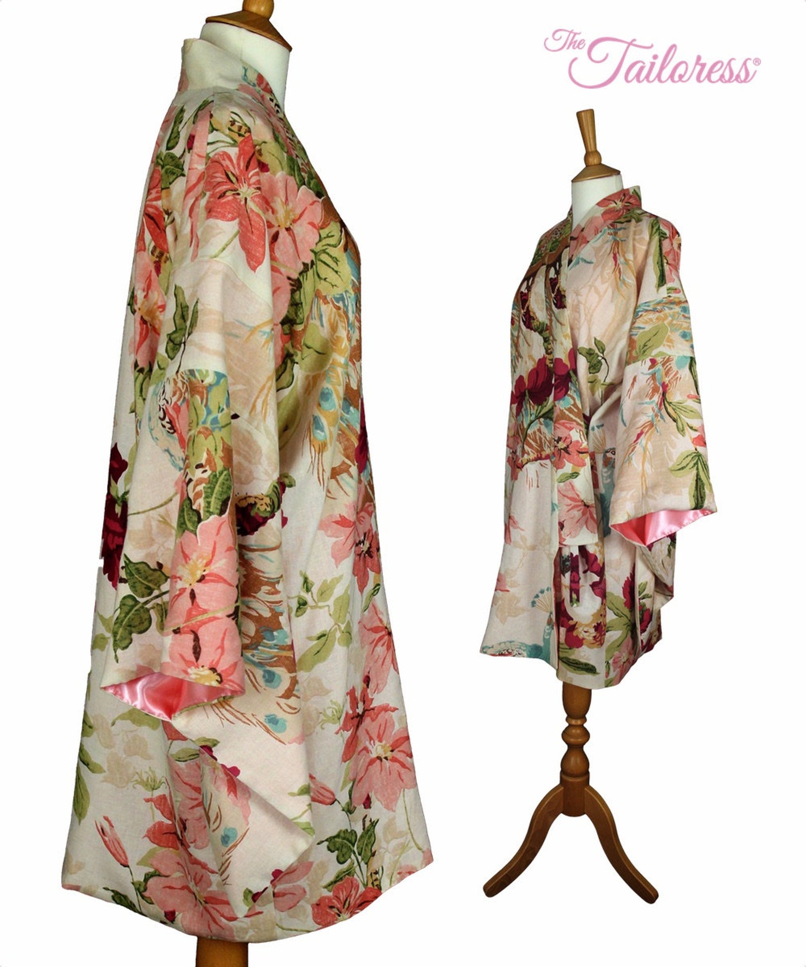 SHORT Kimono Robe PDF Sewing Pattern Kimono PDF Robe Sewing Etsy